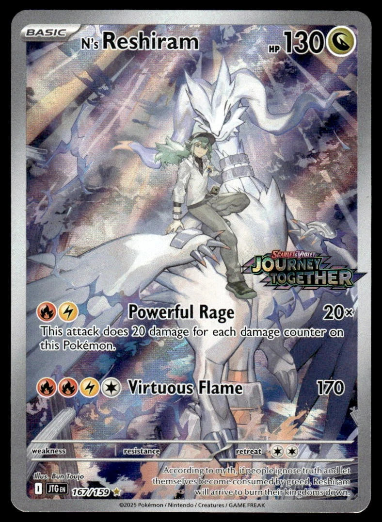 N’s Reshiram “SEALED” Journey Together Stamped 167/159