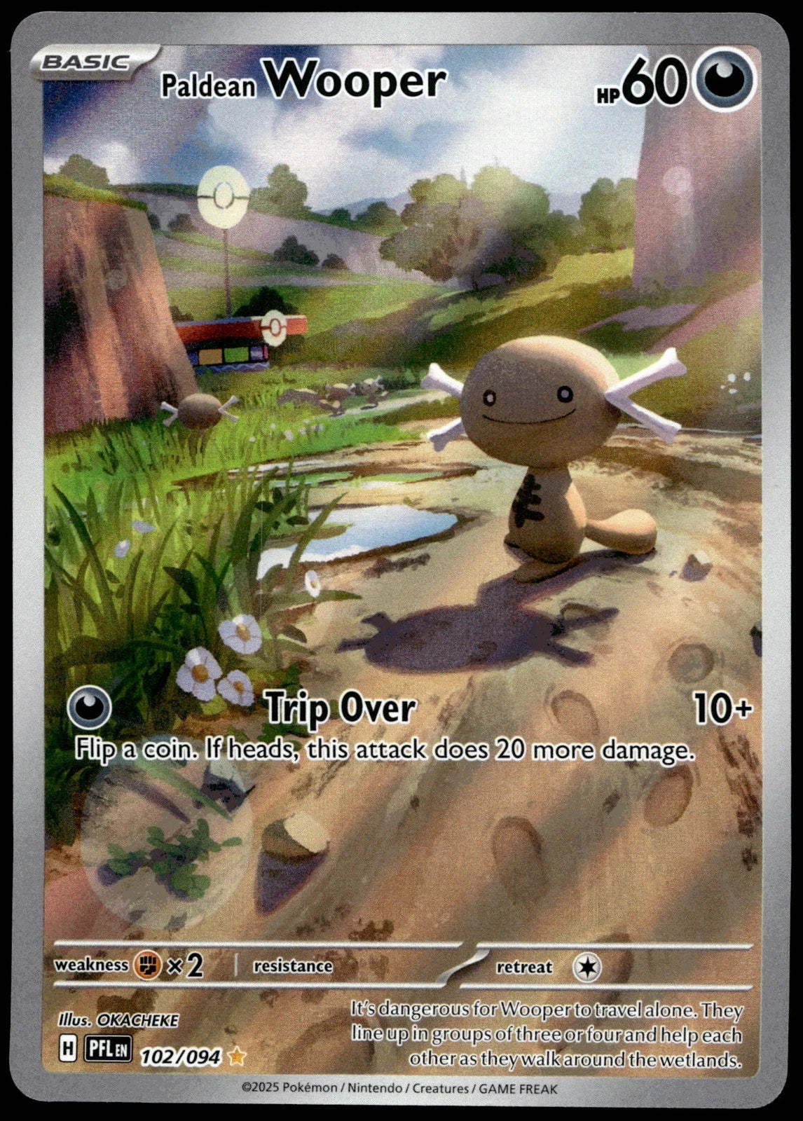 Paldean Wooper Phantasmal Flames 102/094