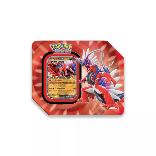 Pokemon Paldea Legends Koraidon EX Tin