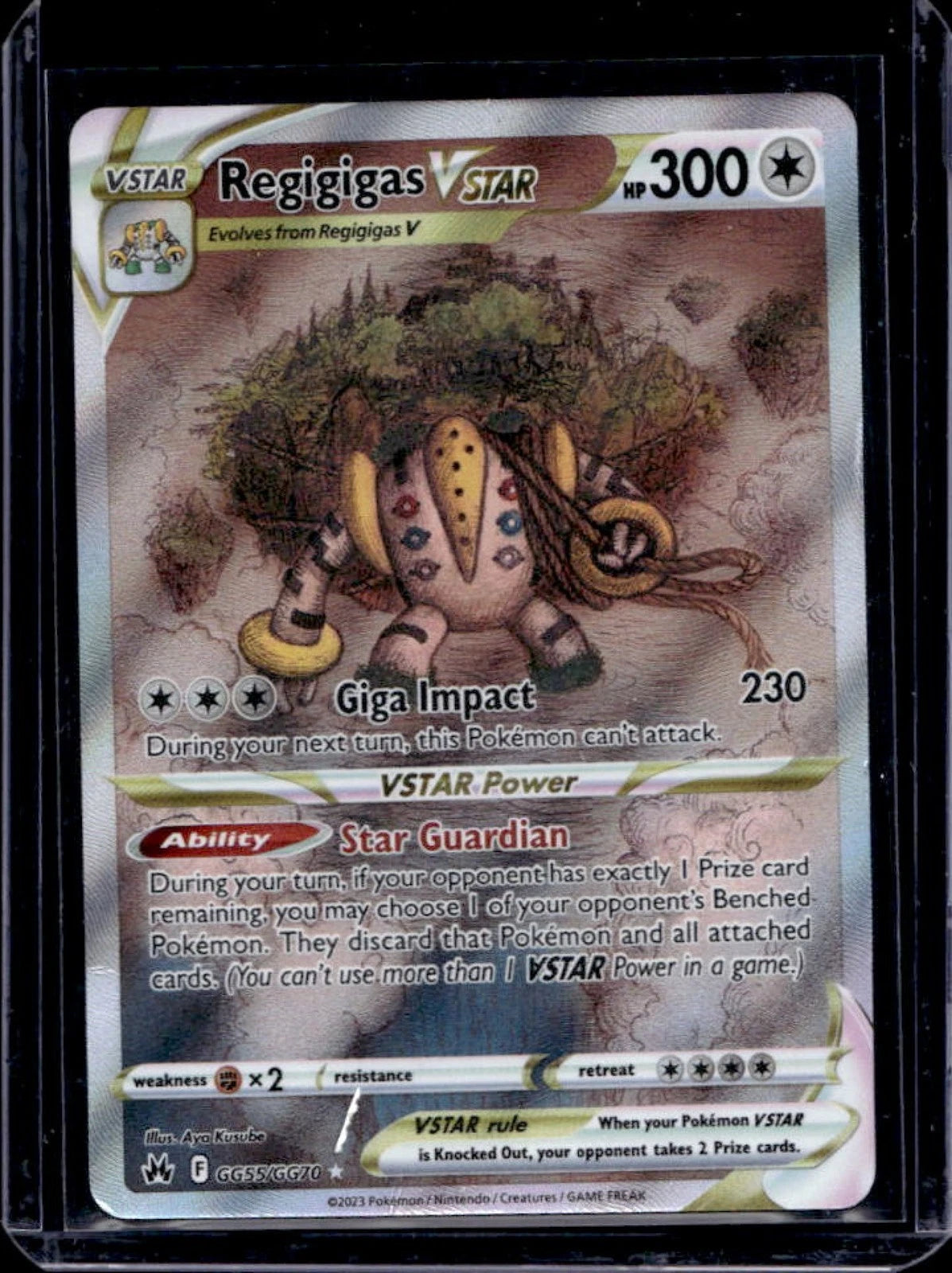 Crown Zenith Regigigas VST Galarian Gallery #GG55/GG70