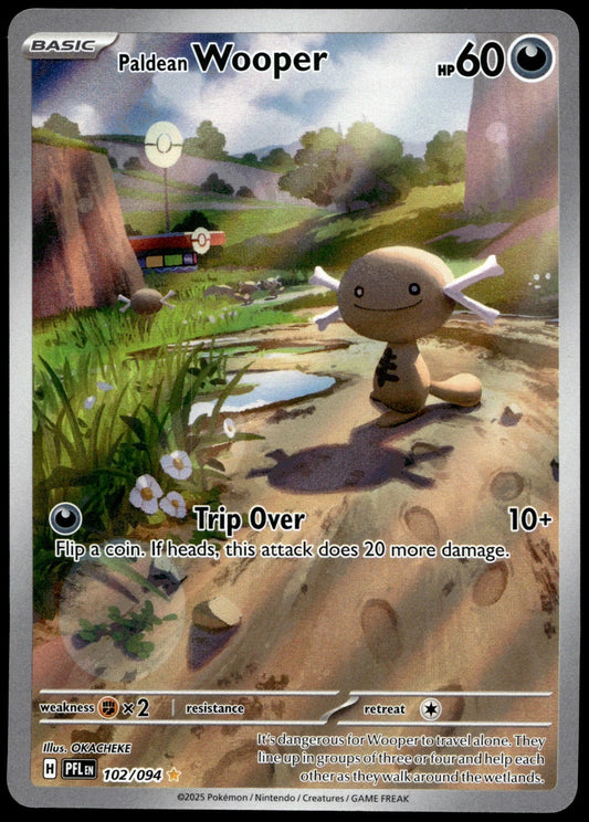 Paldean Wooper Phantasmal Flames 102/094